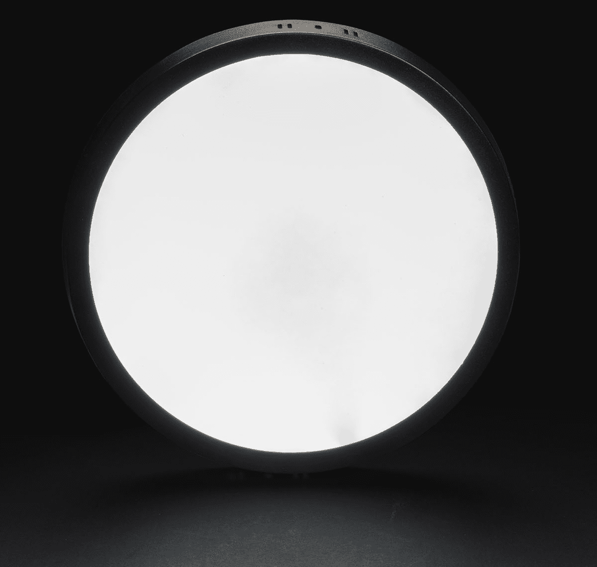 18W LED Sıva Üstü Slim Panel Yuvarlak (Siyah)