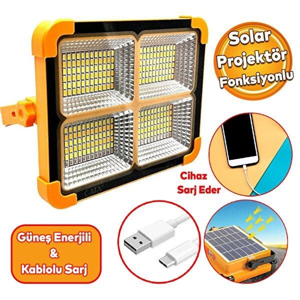 Noas 200W Portatif Solar LED Projektör